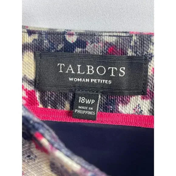 Talbots Woman Petites 18WP Floral Pencil Skirt Knee Length​ - Picture 4 of 12